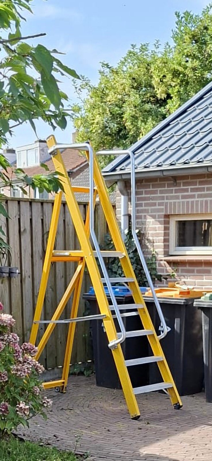 glasvezel  trap met arm leuning, Ophalen, Minder dan 2 meter