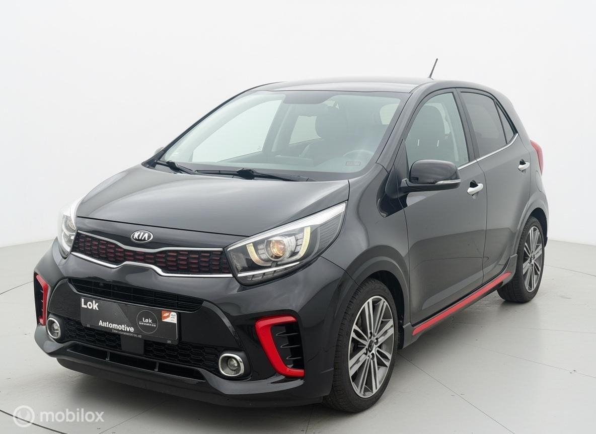 Kia Picanto 1.2 GT-Line CAMERA|KEYLESS|STOELVERW|STUURVERW|L, Auto's, 839 kg, 86 pk, Gebruikt, Zwart