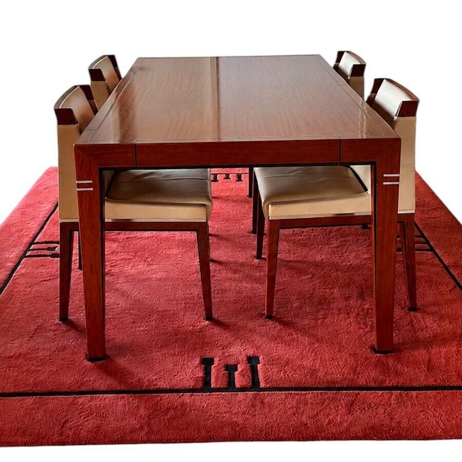 Schuitema Decoforma tafel met vier stoelen, Gebruikt, 150 tot 200 cm, Ophalen of Verzenden, Vier personen