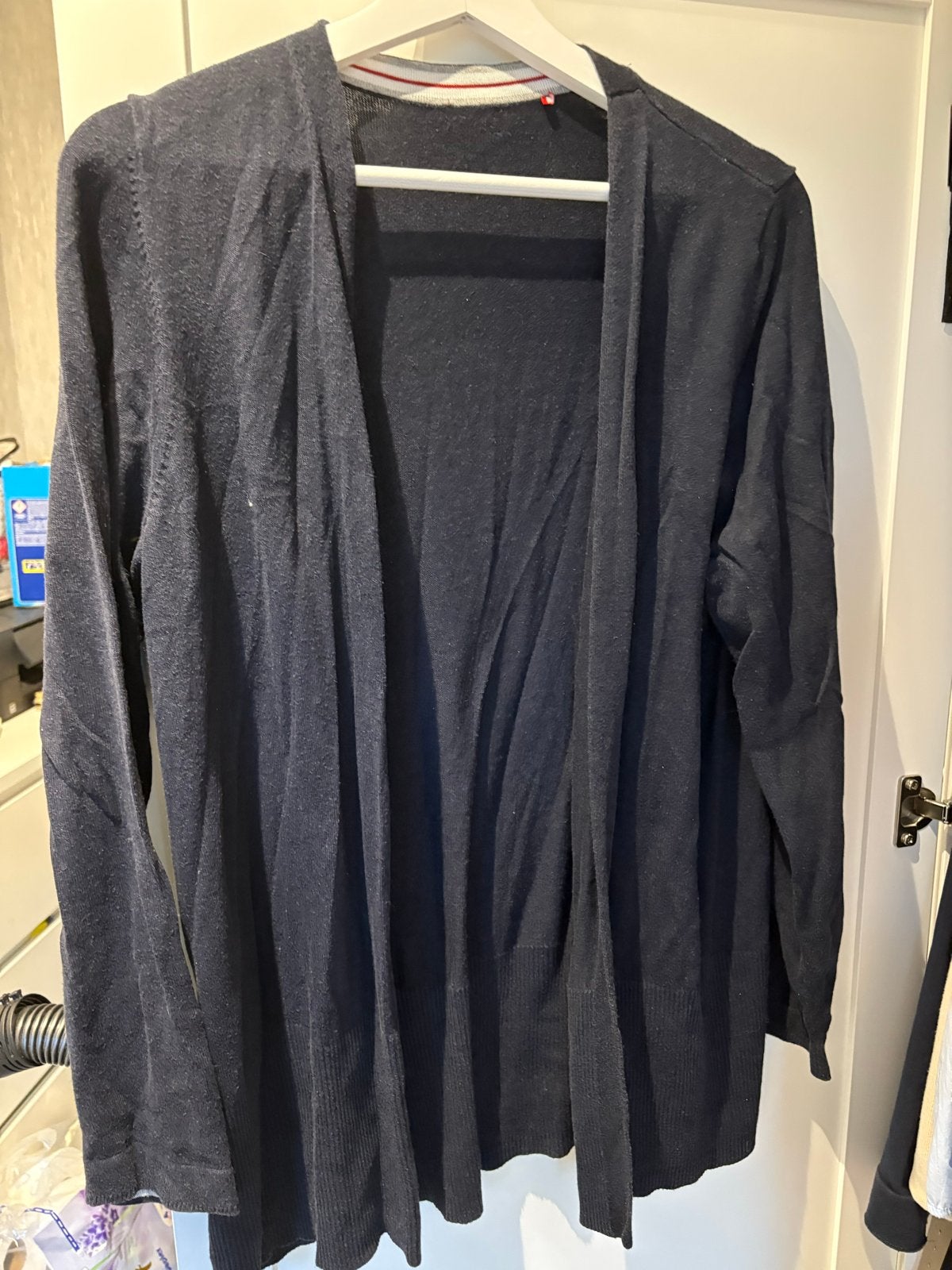 Donkerblauw vest, langer model, Ophalen of Verzenden, Gedragen, Maat 46/48 (XL) of groter, Blauw