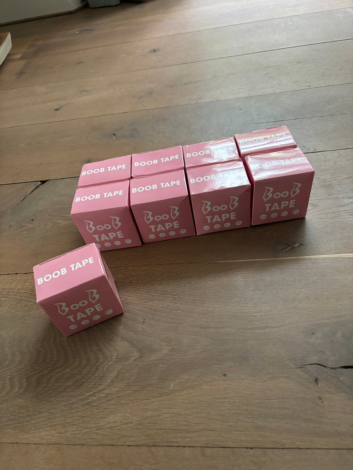 Restpartij Boobtape met Tepelcovers 9 Stuks, Gehele gezicht, Nieuw, Ophalen of Verzenden, Roze