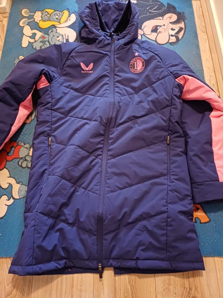 FEYENOORD GEWATTEERDE WINTERJAS 2025-2026 - VOLWASSENEN, Maat 52/54 (L), Nieuw, Ophalen of Verzenden, Blauw