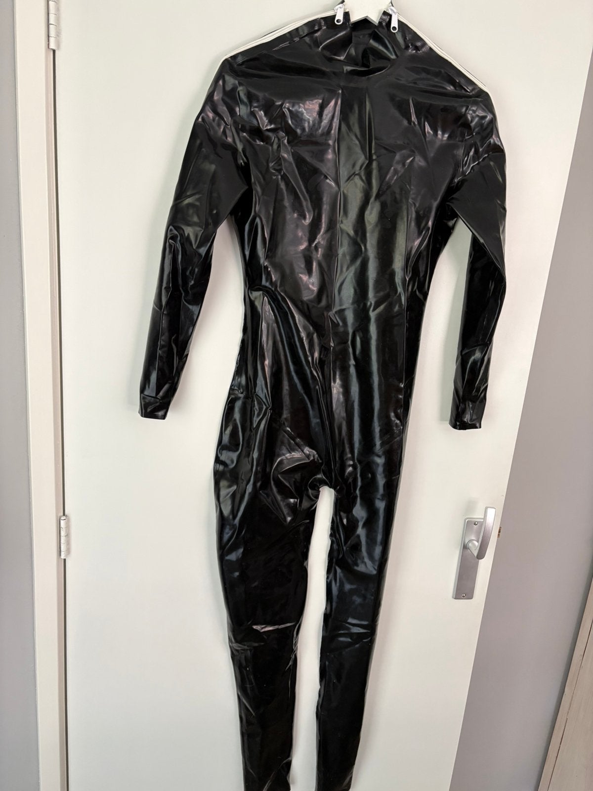 Latex catsuit maat M, Verzenden, Zo goed als nieuw