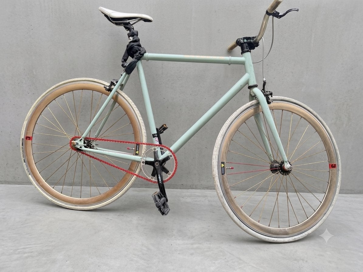 Fixie create bike green gold, Overige merken, Minder dan 10 versnellingen, Ophalen of Verzenden, Zo goed als nieuw