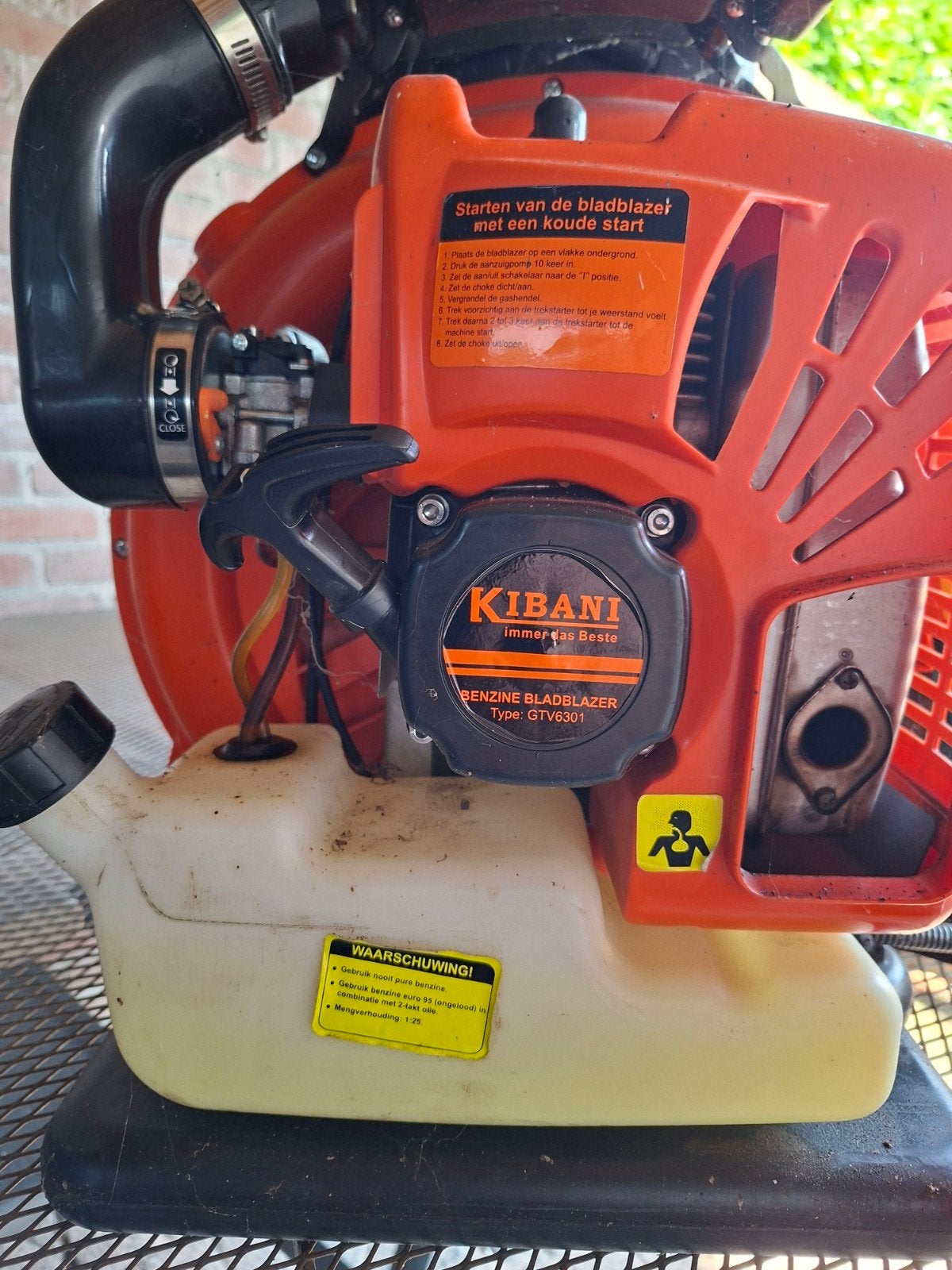 Kibani Benzine Bladblazer GTV6301 - Krachtig en Ruggedragen, Benzine, Gebruikt, Ruggedragen, Ophalen of Verzenden