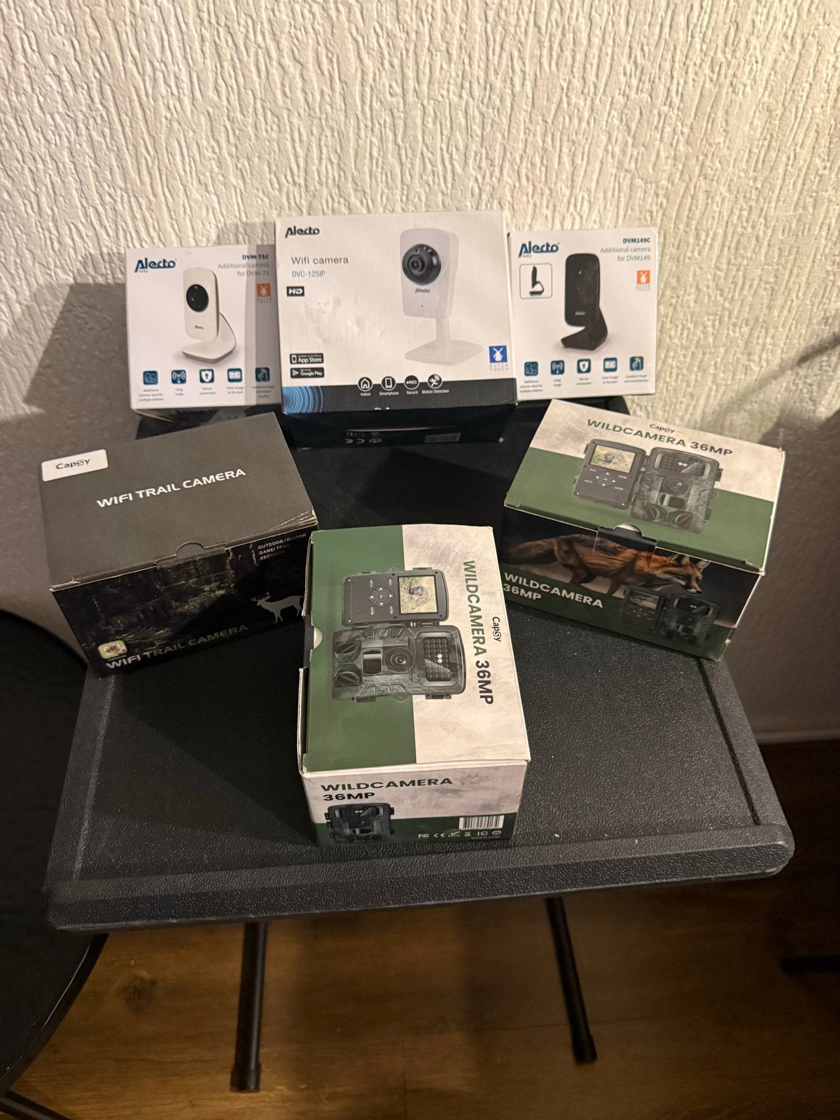 5Diverse camera's: Alecto babyfoon en wildcamera's, Audio, Tv en Foto, Ophalen of Verzenden, Nieuw