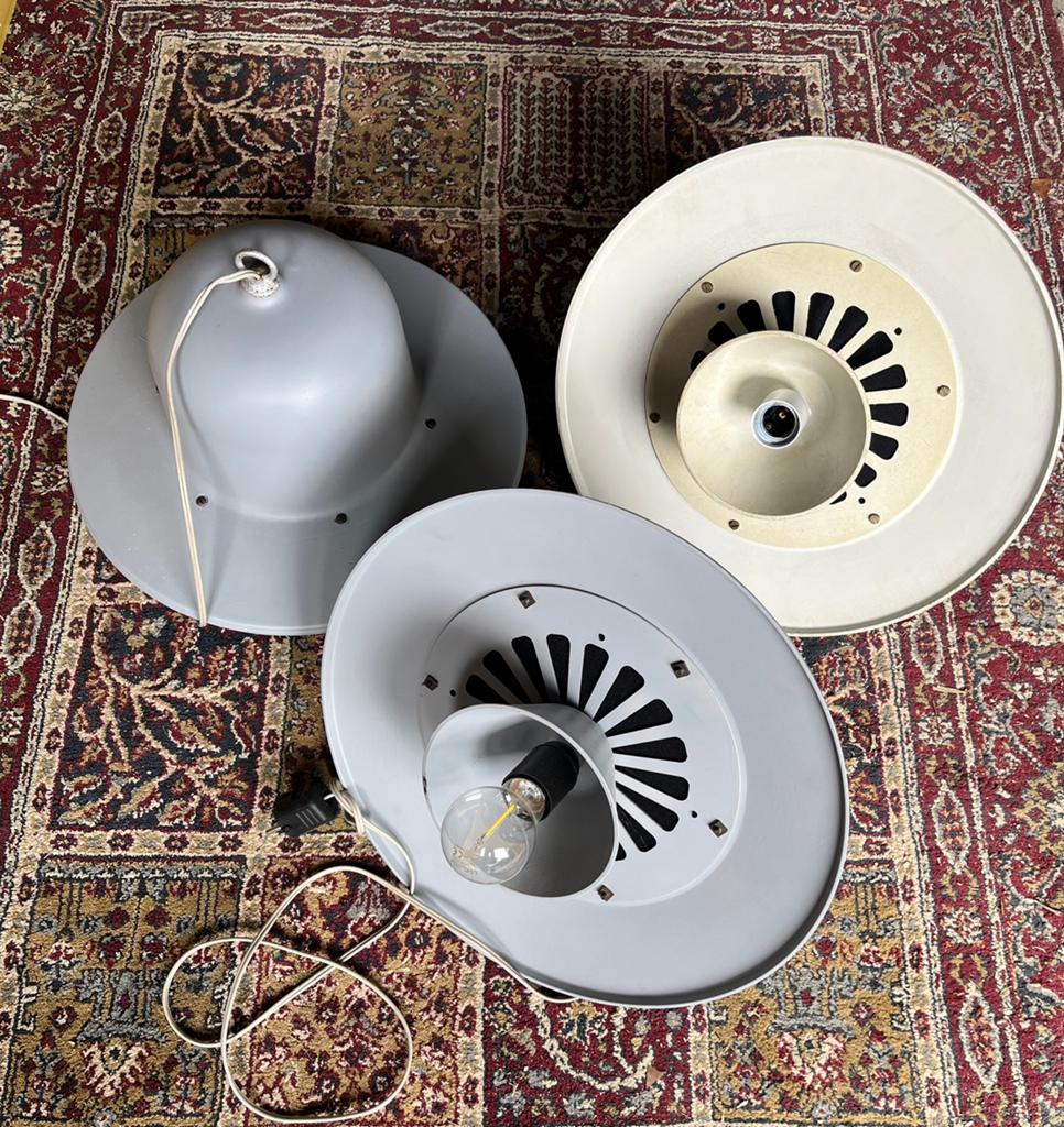 3 vintage lampen van fabriek, Ophalen of Verzenden