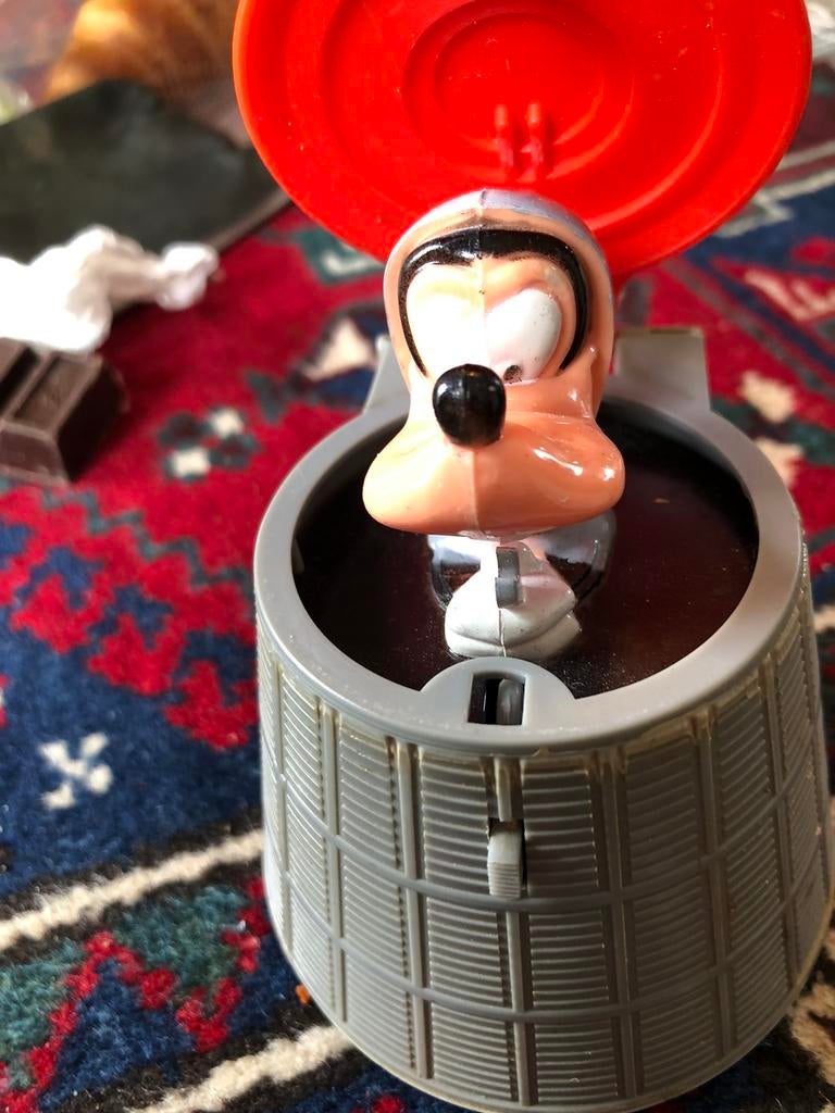 Vintage Push button  goofy, Ophalen of Verzenden