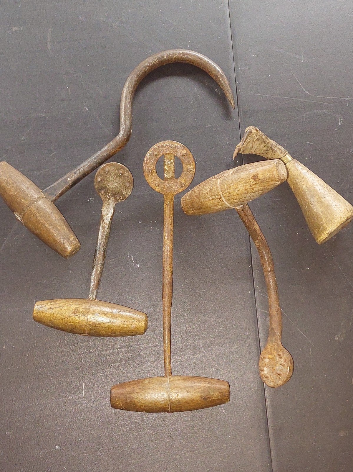 5 Oude Balenhaken - Antiek Gereedschap, Ophalen of Verzenden