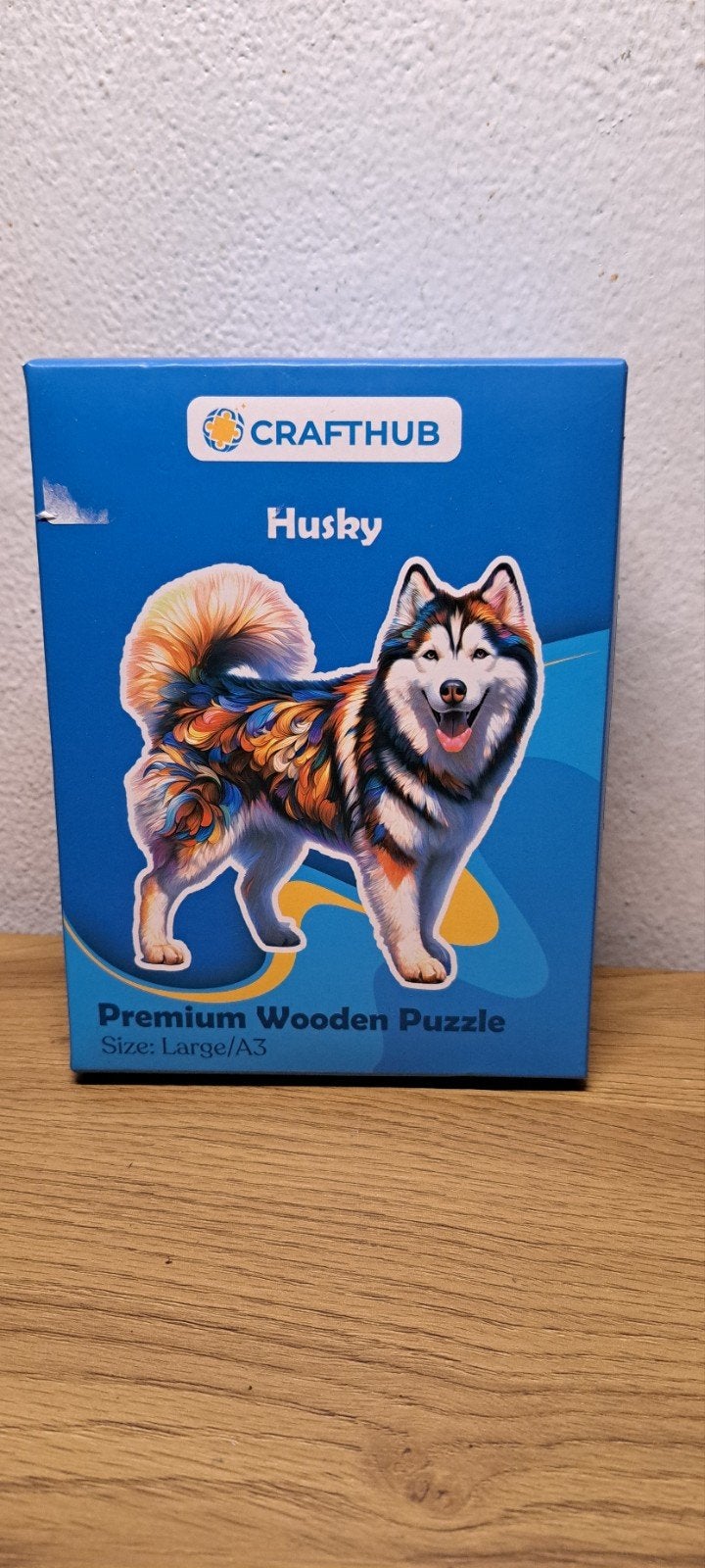Nieuwe CraftHub Husky Premium Houten Legpuzzel, Ophalen of Verzenden, Nieuw, Legpuzzel