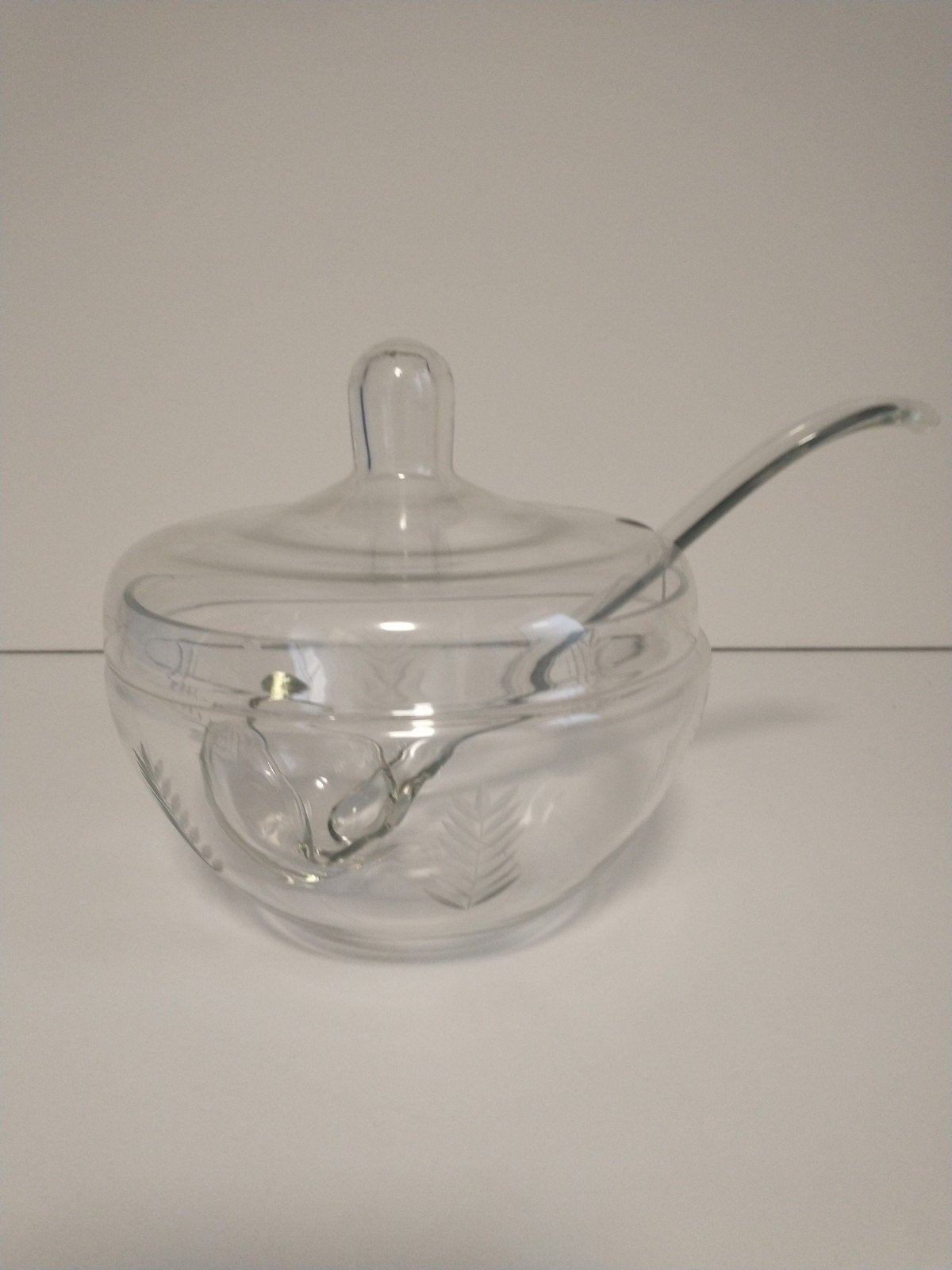vintage bowlschaal met deksel, 6 aren geslepen, Ophalen of Verzenden