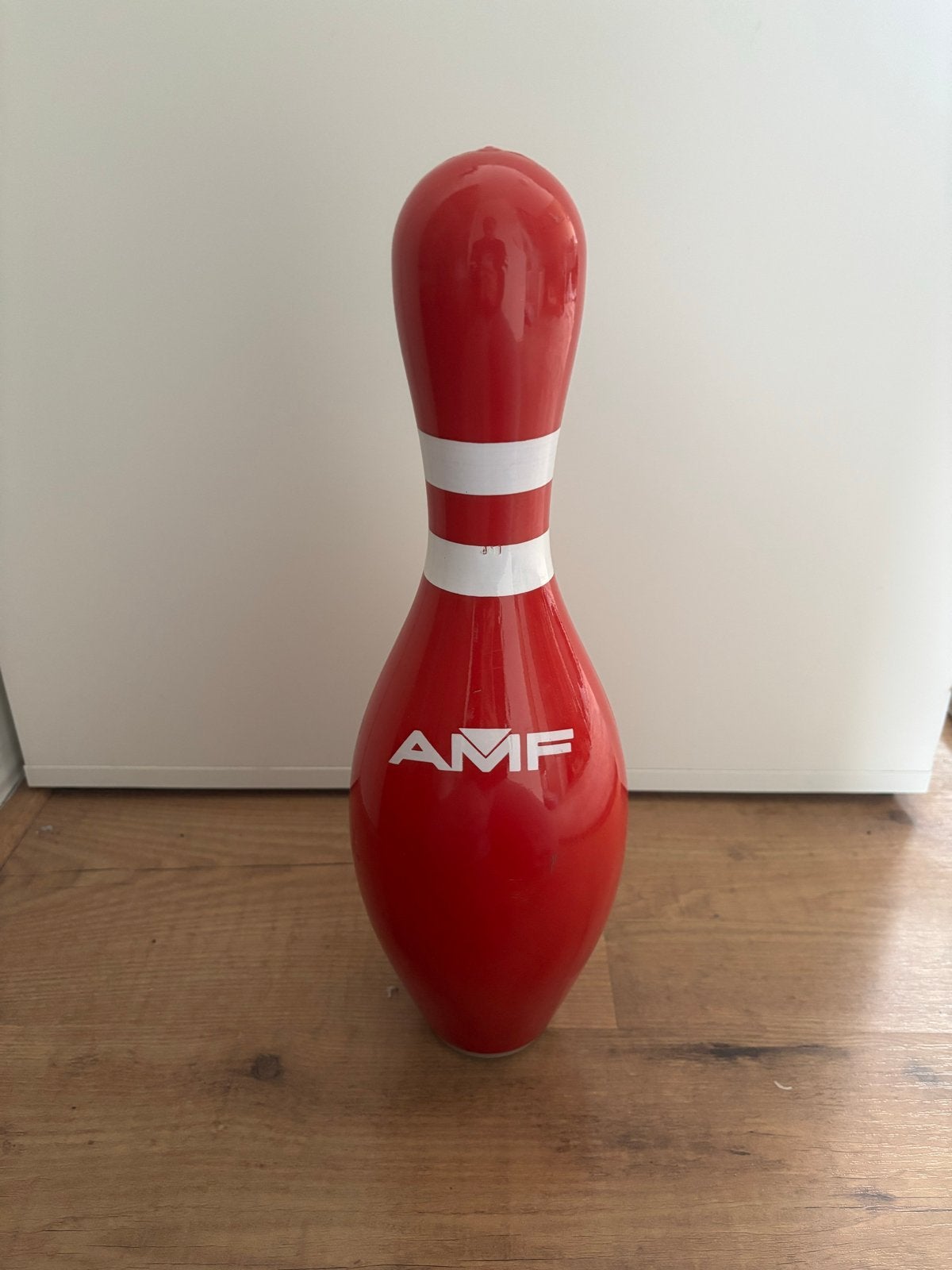 AMF Bowling Pin - Decoratief Rood Kegel, Sport en Fitness, Ophalen of Verzenden, Zo goed als nieuw, Overige typen