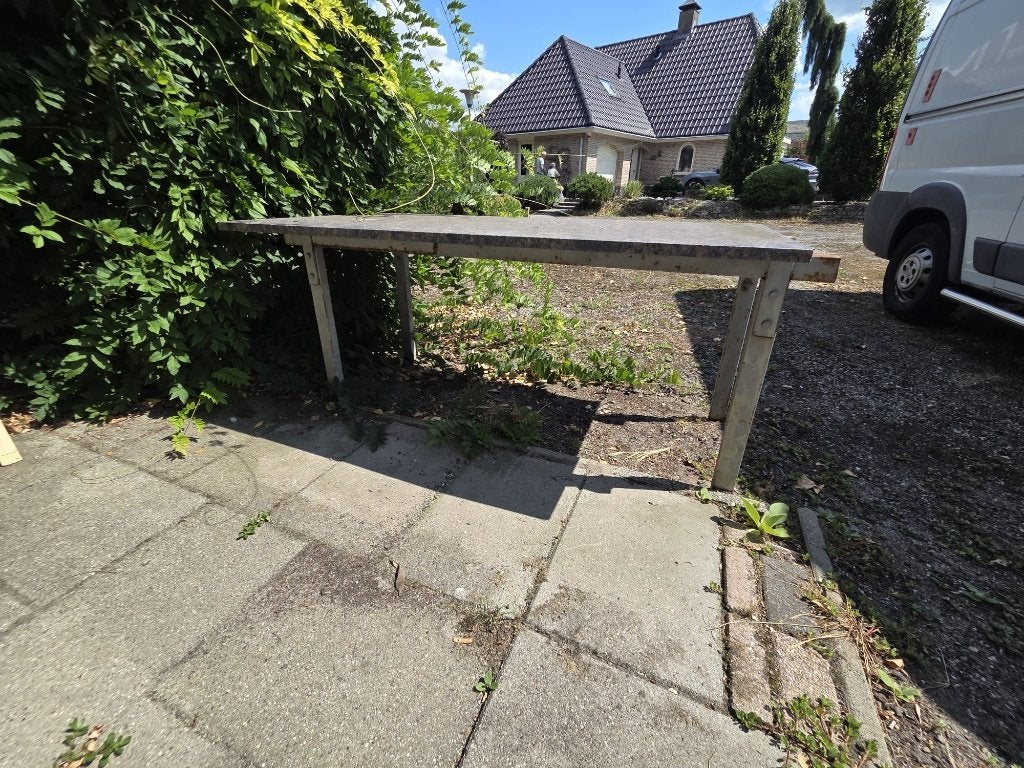 Zwaar metalen tafelframe – 220x60x90cm, Ophalen, Gebruikt, 200 cm of meer, 50 tot 100 cm