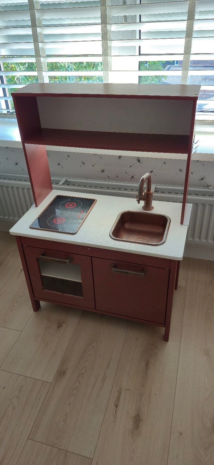 Houten Speelkeuken met Koperen Details, Ophalen, Gebruikt, Hout, Speelkeuken