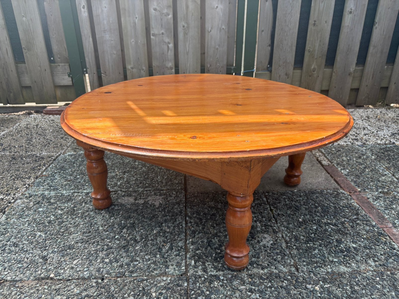 Ronde houten tafel 87cm diameter eettafel bijzettafel ZGAN, Ophalen