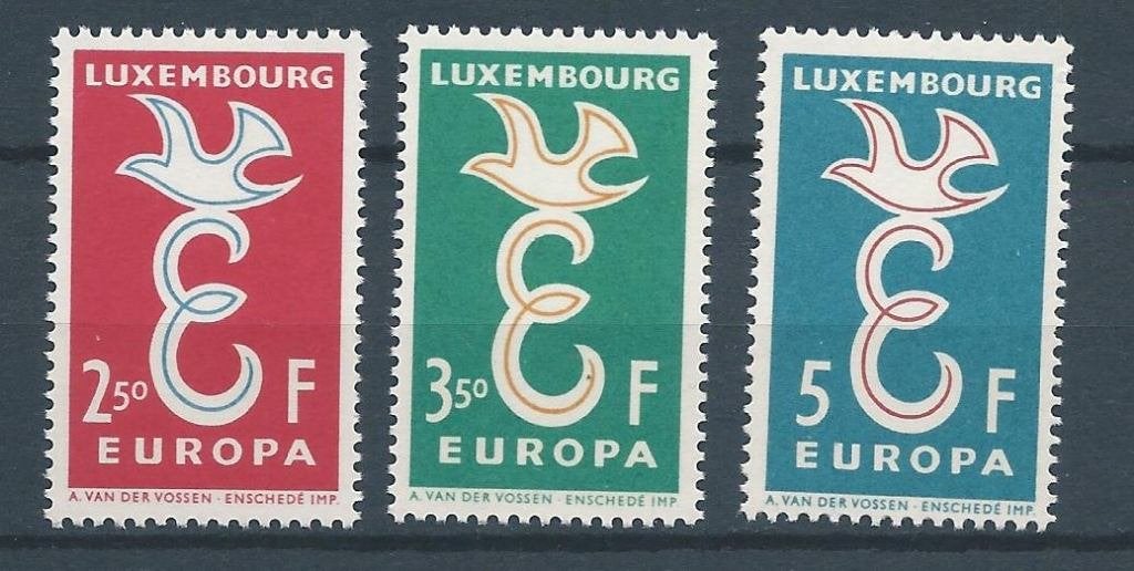 5515 – Luxemburg – Mi Nr 590-592 (postfris), Ophalen of Verzenden, Luxemburg, Postfris