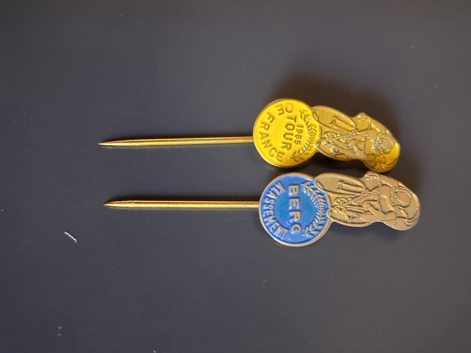 Vintage Tour de France speld Speldjes, Ophalen of Verzenden, Gebruikt, Sport, Speldje of Pin