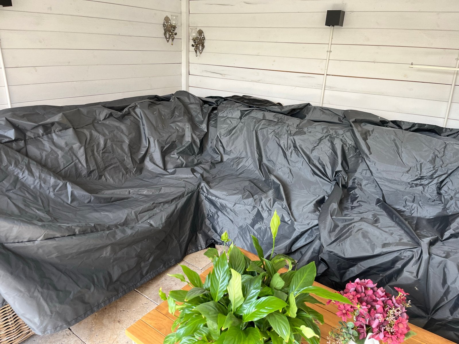 Grote L-vormige Platinum Aerocover loungebank hoes, Ophalen, Nieuw