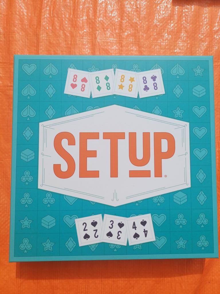 Setup: Het Strategische Kaartspel voor het Hele Gezin, Een of twee spelers, Ophalen of Verzenden, Zo goed als nieuw, Jacob Berg