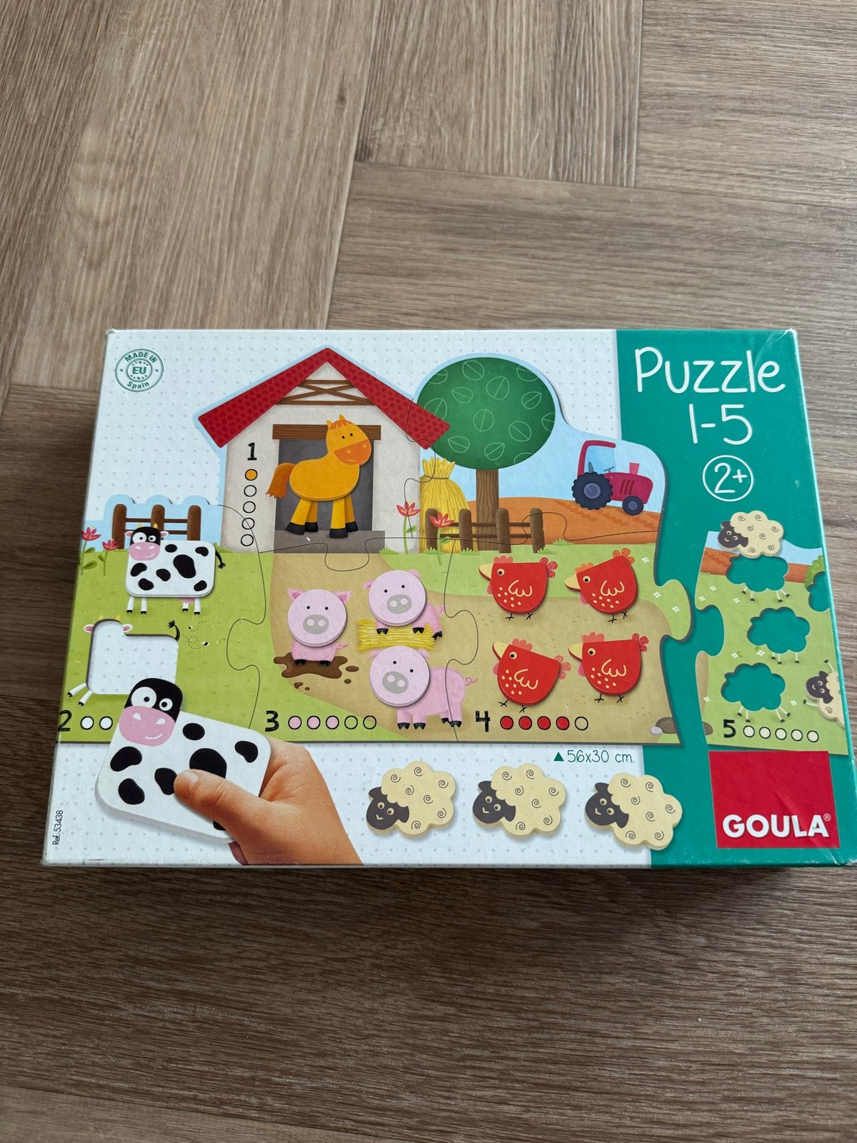 Goula Boerderij Puzzel 1-5 (2+ jaar), Kinderen en Baby's, Speelgoed | Kinderpuzzels, 2 tot 4 jaar, Zo goed als nieuw, Van hout