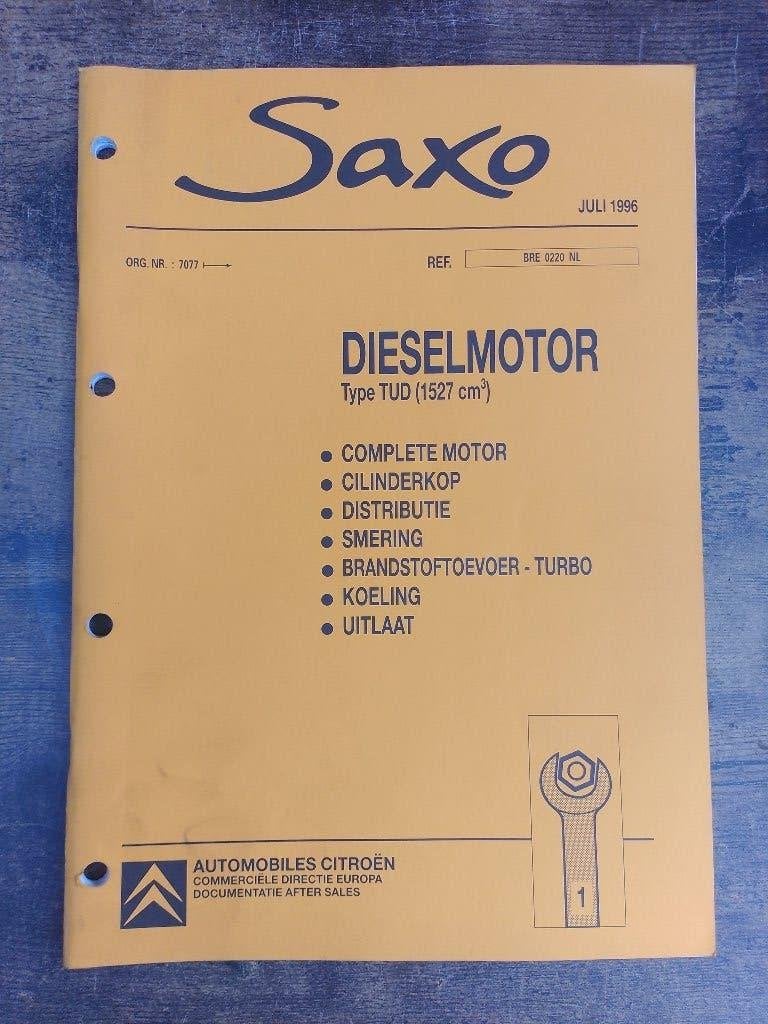 Citroen Saxo  dealer werkplaatsboek TUD 5 diesel motor, Boeken, Ophalen of Verzenden, Gelezen, Citroën