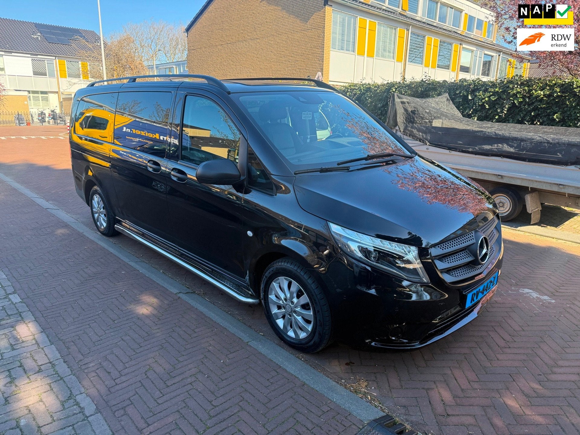 Mercedes-Benz Vito Tourer 114 BlueTEC Pro Extra Lang, Auto's, Automaat, Gebruikt, 2000 kg, Zwart
