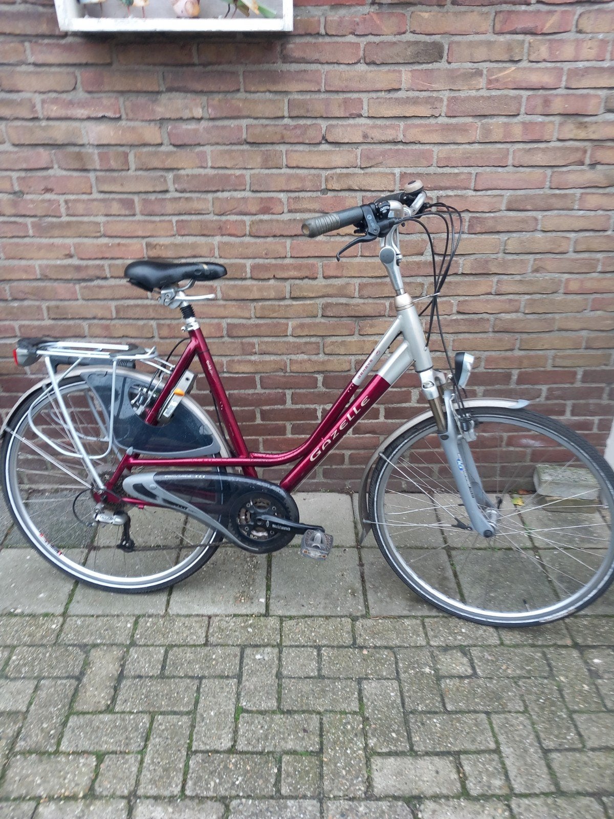 Gazelle Geneve Dames Trekkingfiets in Nette Staat., Ophalen, 53 tot 56 cm, Versnellingen, Zo goed als nieuw