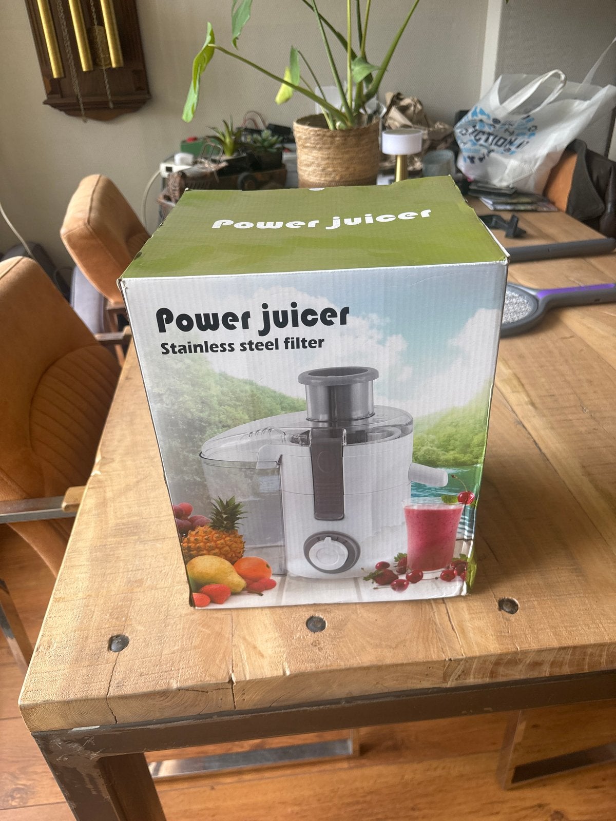 Power Juicer met RVS filter - Zo goed als nieuw, Ophalen of Verzenden, Zo goed als nieuw, Elektrisch, Sapcentrifuge
