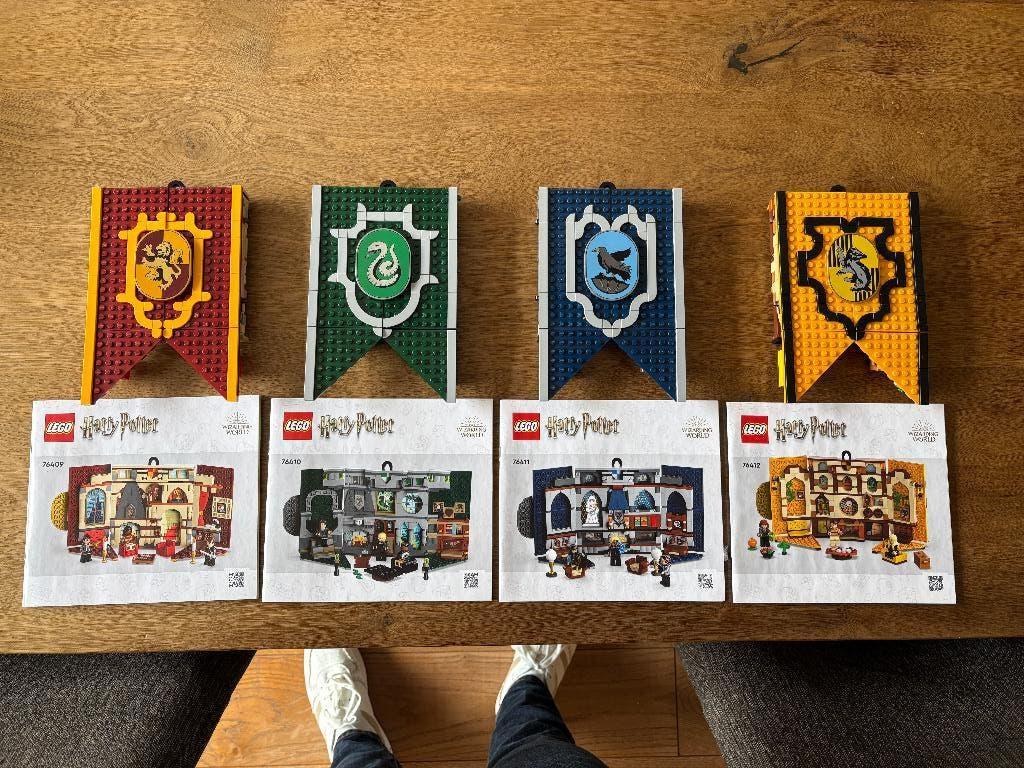 Lego Hogwarts Banners 76409 76410 76411 76412, Lego, Harry Potter, Ophalen of Verzenden, Zo goed als nieuw