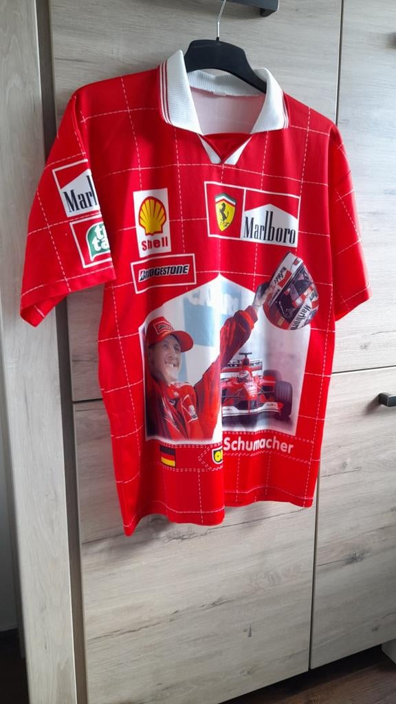 Shirt,,Michael Schumacher,,XL., Overige typen, Maat 56/58 (XL), Ophalen of Verzenden, Gedragen
