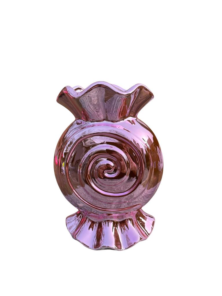 NIEUW !! Superleuk metallic vaas van Daan Kromhout, Huis en Inrichting, Woonaccessoires | Vazen, Ophalen of Verzenden, Nieuw, Overige kleuren