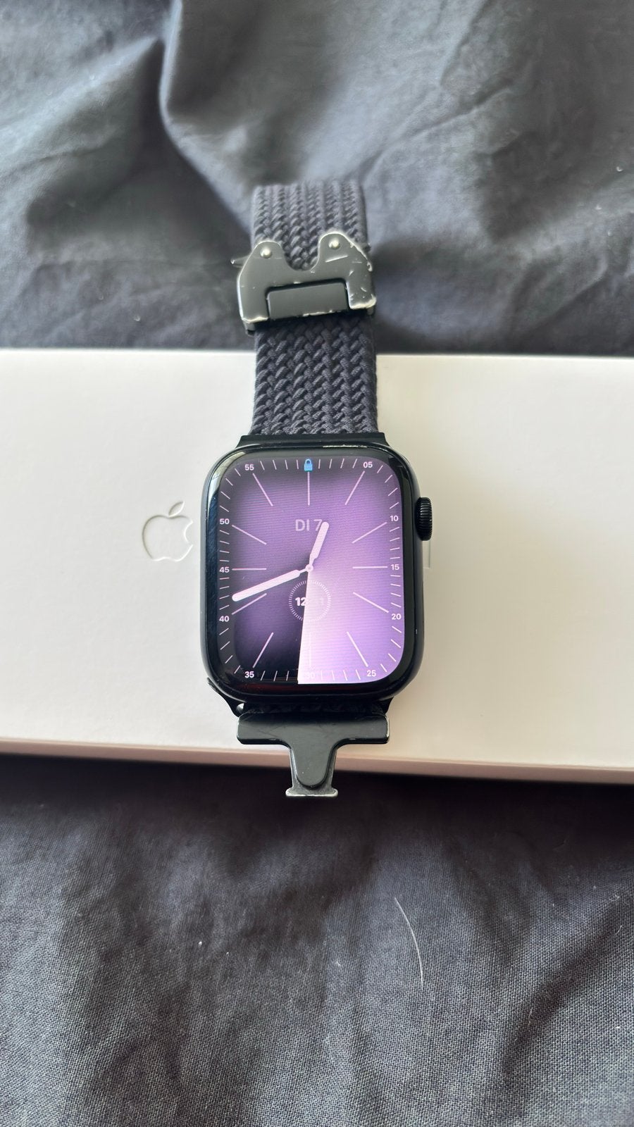 Apple Watch Series 9 45mm Zwart met extra bandje, Ophalen, Gebruikt, Hartslag, Zwart