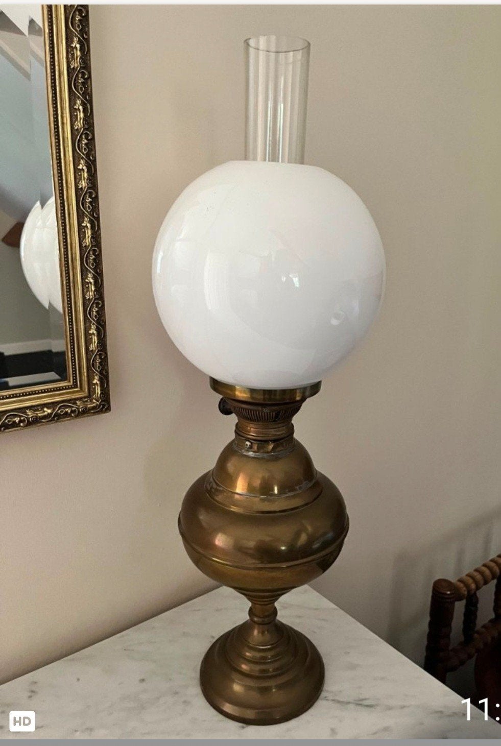 olielamp koper, Antiek en Kunst, Antiek | Lampen, Ophalen