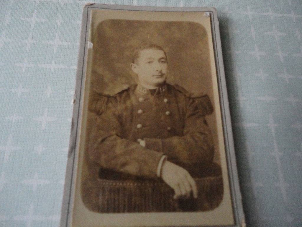 kabinetfoto, Infanteriesoldaat 120e Linieregiment Sedan 1916, Verzenden, Foto, Zo goed als nieuw, Voor 1940