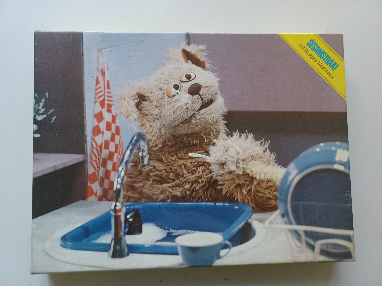 Zeldzame Vintage Sesamstraat Puzzel (Jumbo) – 63 st – Tommie, Ophalen, Meer dan 50 stukjes, Gebruikt, 6 jaar of ouder