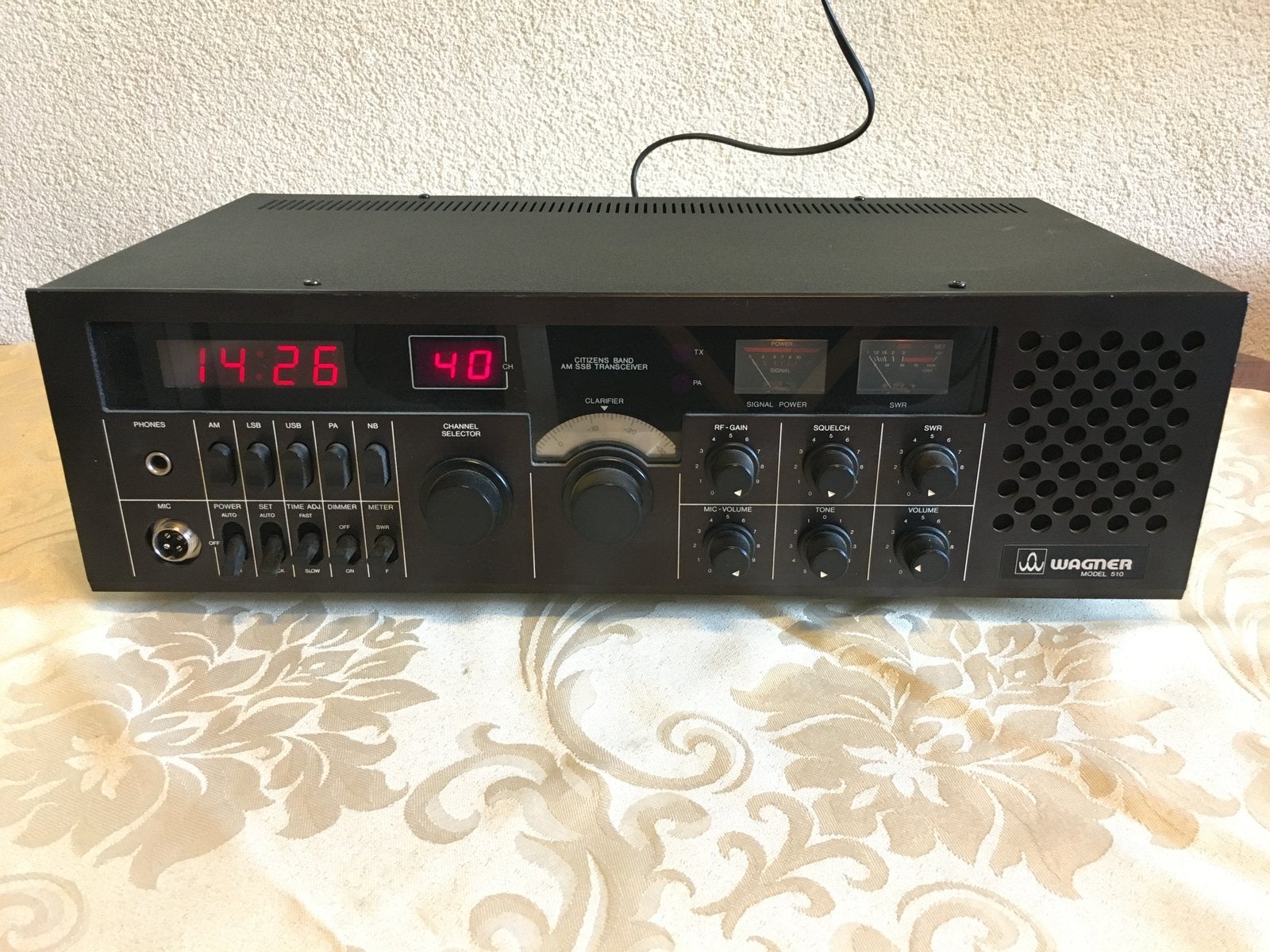 27 mc basis vrij zeldzame wagner 40 ch am ssb pr incl vzk, Ophalen of Verzenden, Zender en Ontvanger