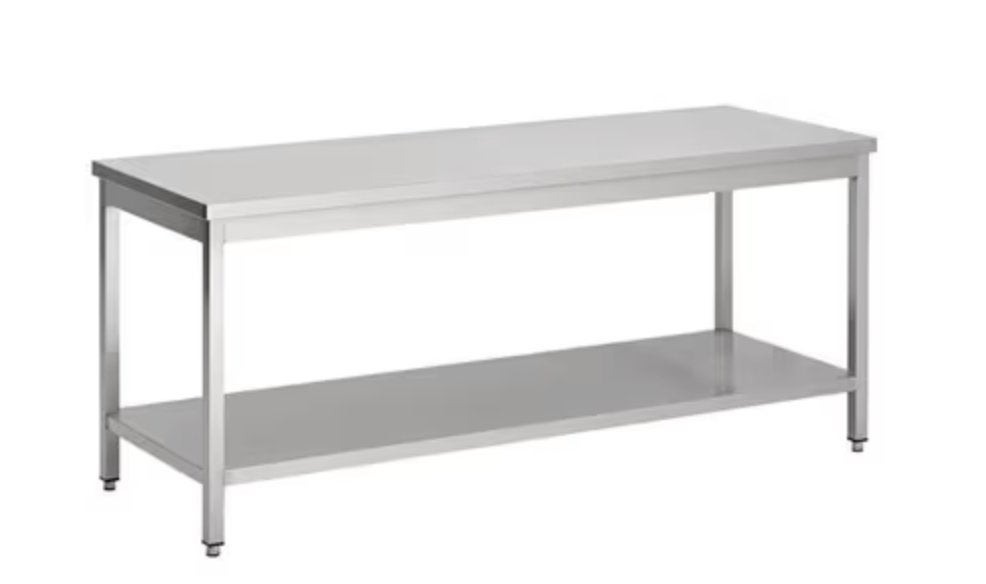 Combisteel RVS werktafel met onderschap 606060 cm, Ophalen, Nieuw in verpakking, RVS Meubilair