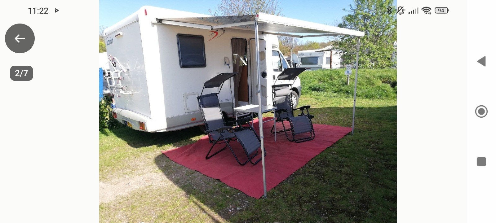 Vakantieklare Joint E44 camper – 2006 – goed onderhouden., Caravans en Kamperen, Overige merken, Ringverwarming, Fiat, Tot en met 3