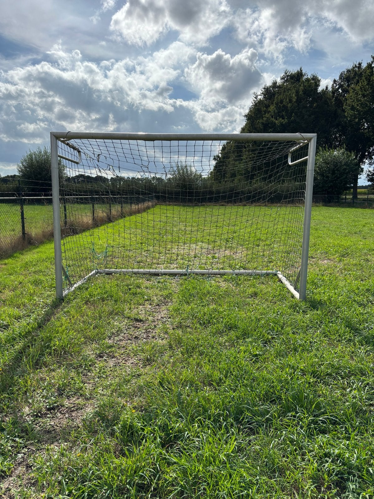 Aluminium voetbaldoel 2x3 meter, Ophalen, Gebruikt, Overige typen