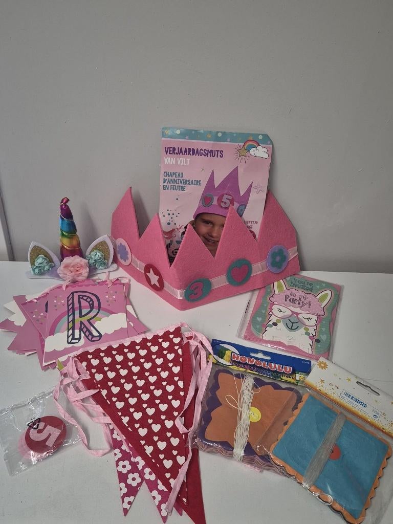 Leuk feestpakketje, Ophalen of Verzenden, Gebruikt, Versiering, Verjaardag