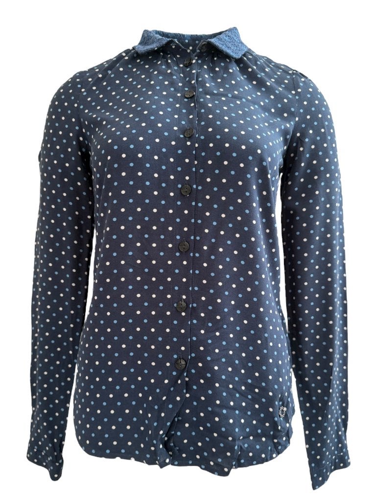 Nümph blouse XS, Kleding | Dames, Blouses en Tunieken, Zo goed als nieuw, Maat 34 (XS) of kleiner, Blauw, Ophalen of Verzenden