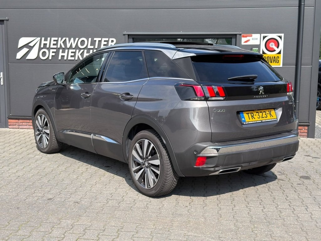 Peugeot 3008 1.2 PureTech GT Line | Panodak | Trekhaak | Cam, Auto's, Gebruikt, 1199 cc, Leder en Stof, Origineel Nederlands