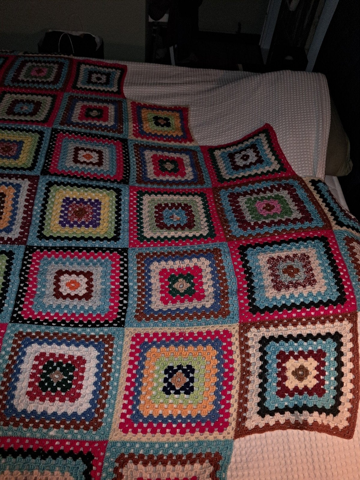 Granny squares lappen plaid voor bank, Ophalen of Verzenden