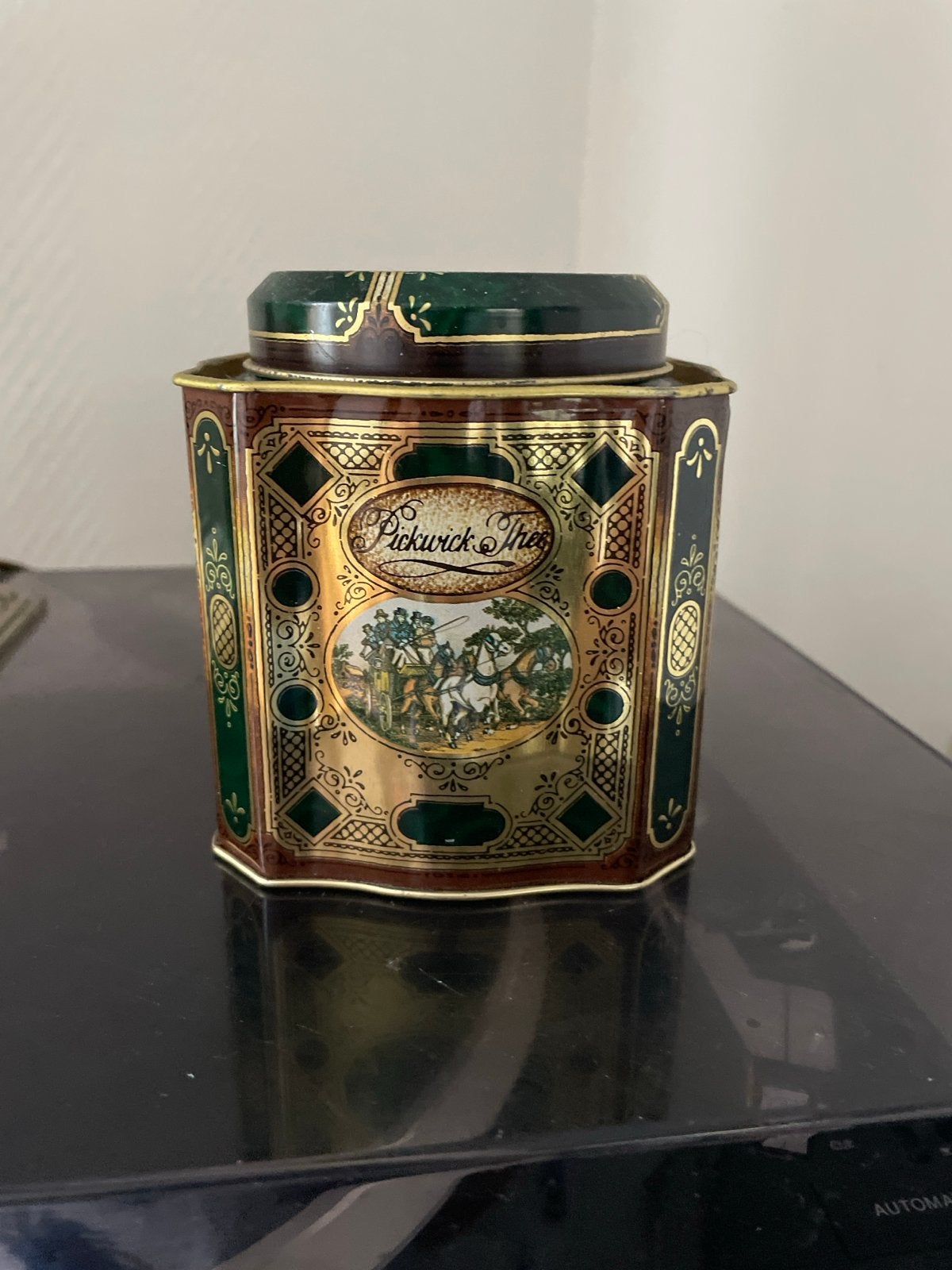Vintage Pickwick Thee Blik Douwe Egberts, Ophalen of Verzenden, Gebruikt, Thee, Pickwick