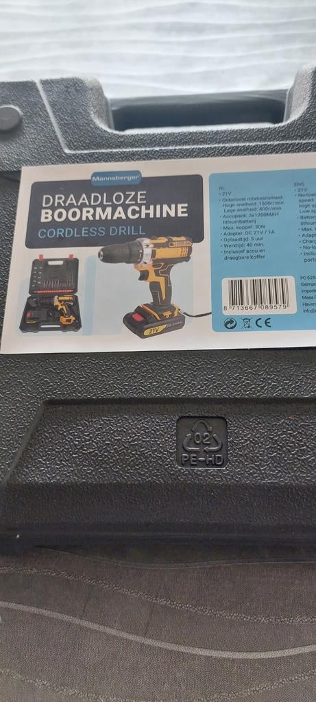 Boormachine., 1 speler, Nieuw, Ophalen of Verzenden, Vanaf 3 jaar