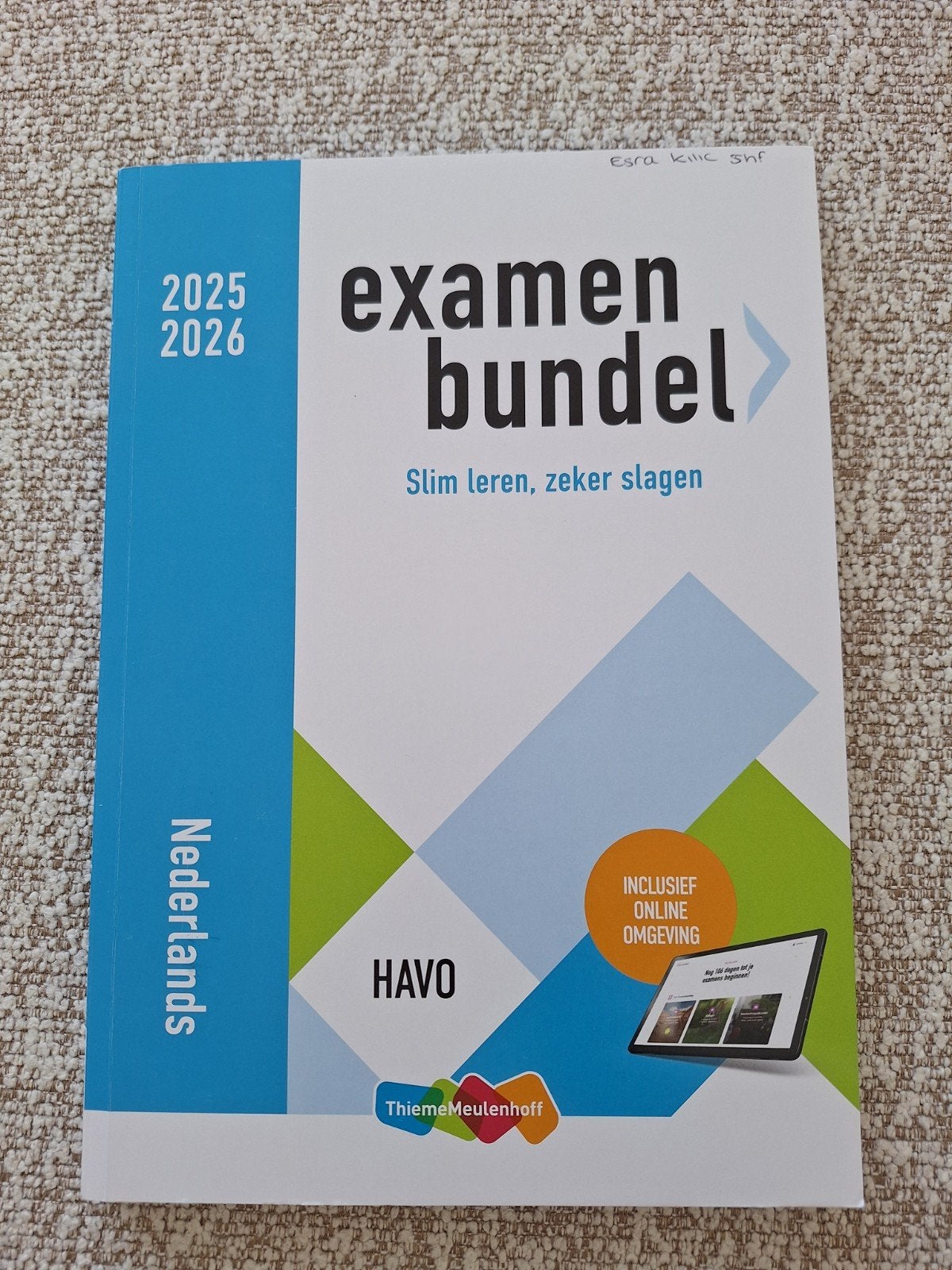 Examenbundel HAVO Nederlands 2025-2026(gebruikt), Ophalen of Verzenden, Gelezen, HAVO, Nederlands