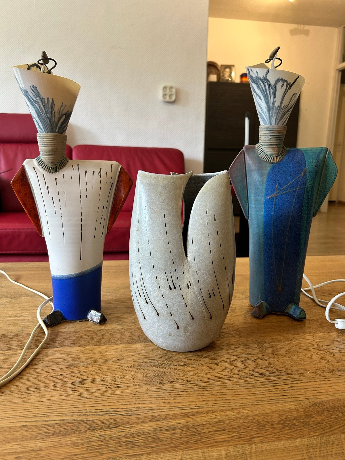 2 lampen en een vaas van Ed Meissenberg in keurige staat, Ophalen of Verzenden