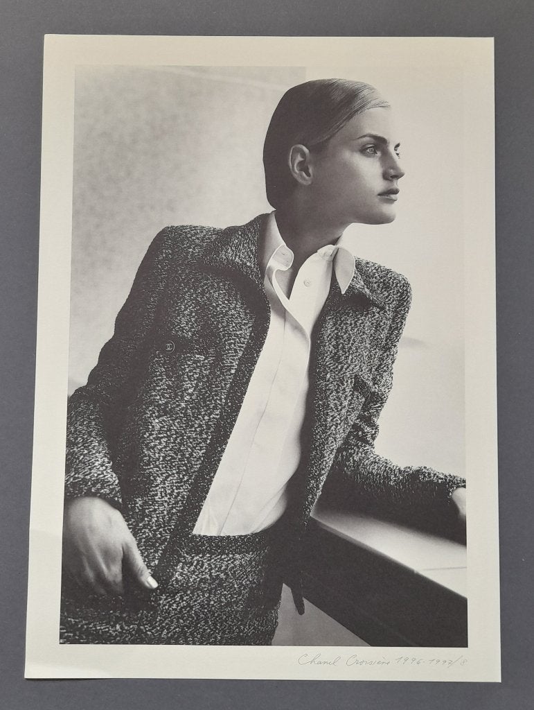 Vintage Chanel - Karl Lagerfeld - Fotolitho 1996 - Zgan !!, Verzenden, Foto, Lithografie, Origineel