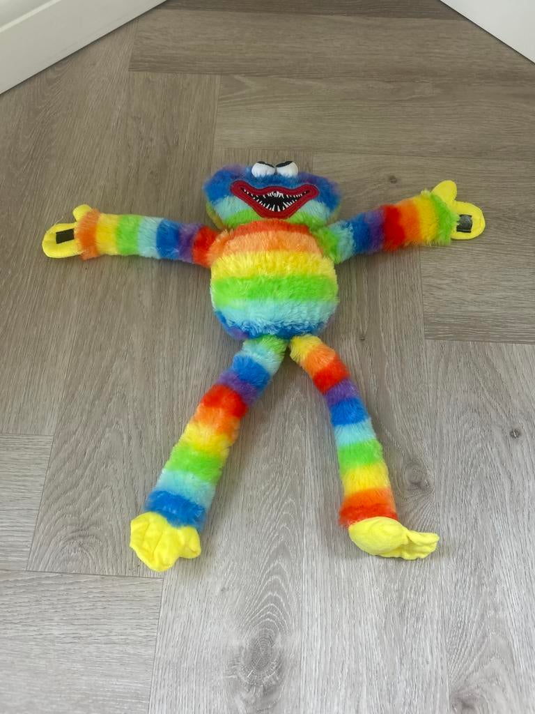 Regenboog Huggy Wuggy Knuffel - Zo goed als nieuw, Ophalen of Verzenden, Zo goed als nieuw