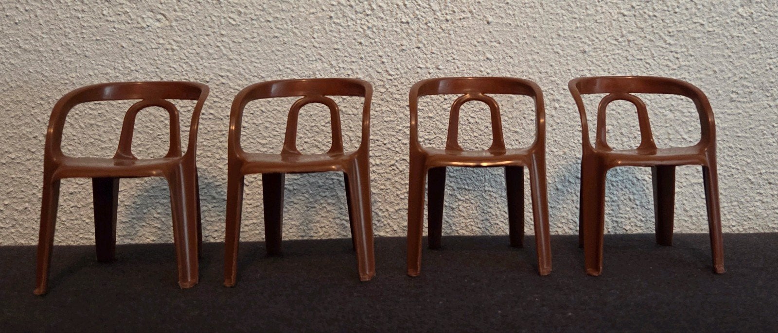 4 Vintage Stamp Henry Massonnet Miniatuur Stoelen (1984), Ophalen